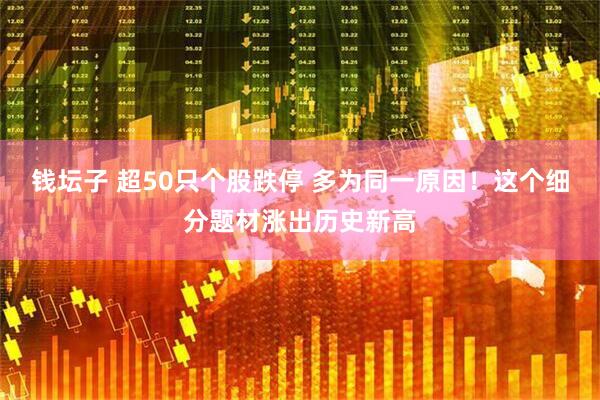 钱坛子 超50只个股跌停 多为同一原因！这个细分题材涨出历史新高