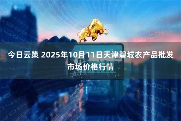 今日云策 2025年10月11日天津碧城农产品批发市场价格行情